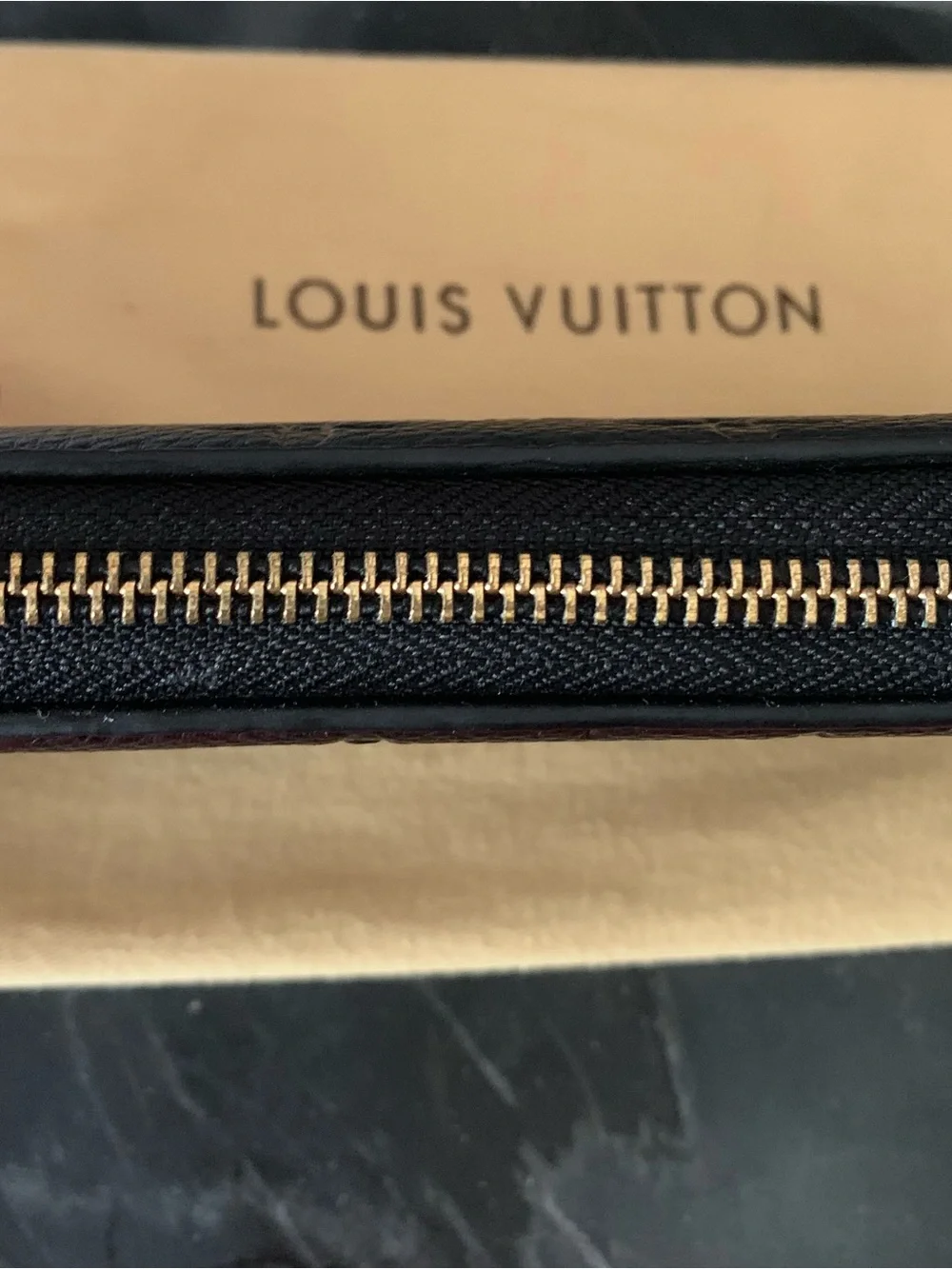 NEW! Lux INSPIRED Black Embossed Monogram Leather Wallet